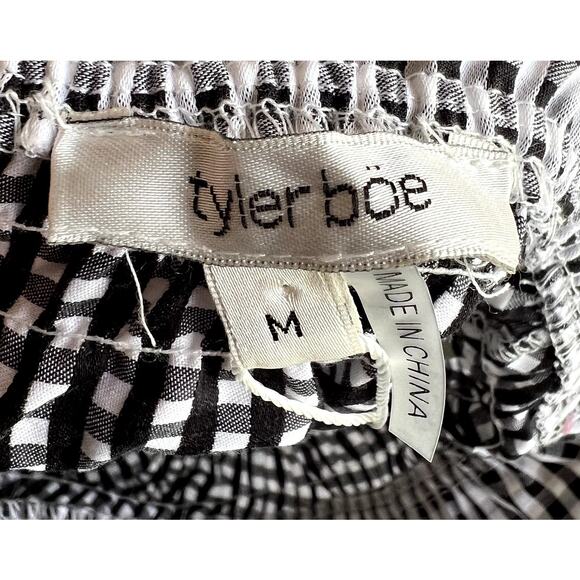 Tyler Böe Dress Women Medium Checkered Ruffle NEW Cottagecore Prairie Hippie - Picture 3 of 14